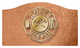 DASHELL-418-SH-CP Fire Department Shimmer Copper Background